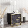 Hanah Home Mesilla de Noche Polka - Black